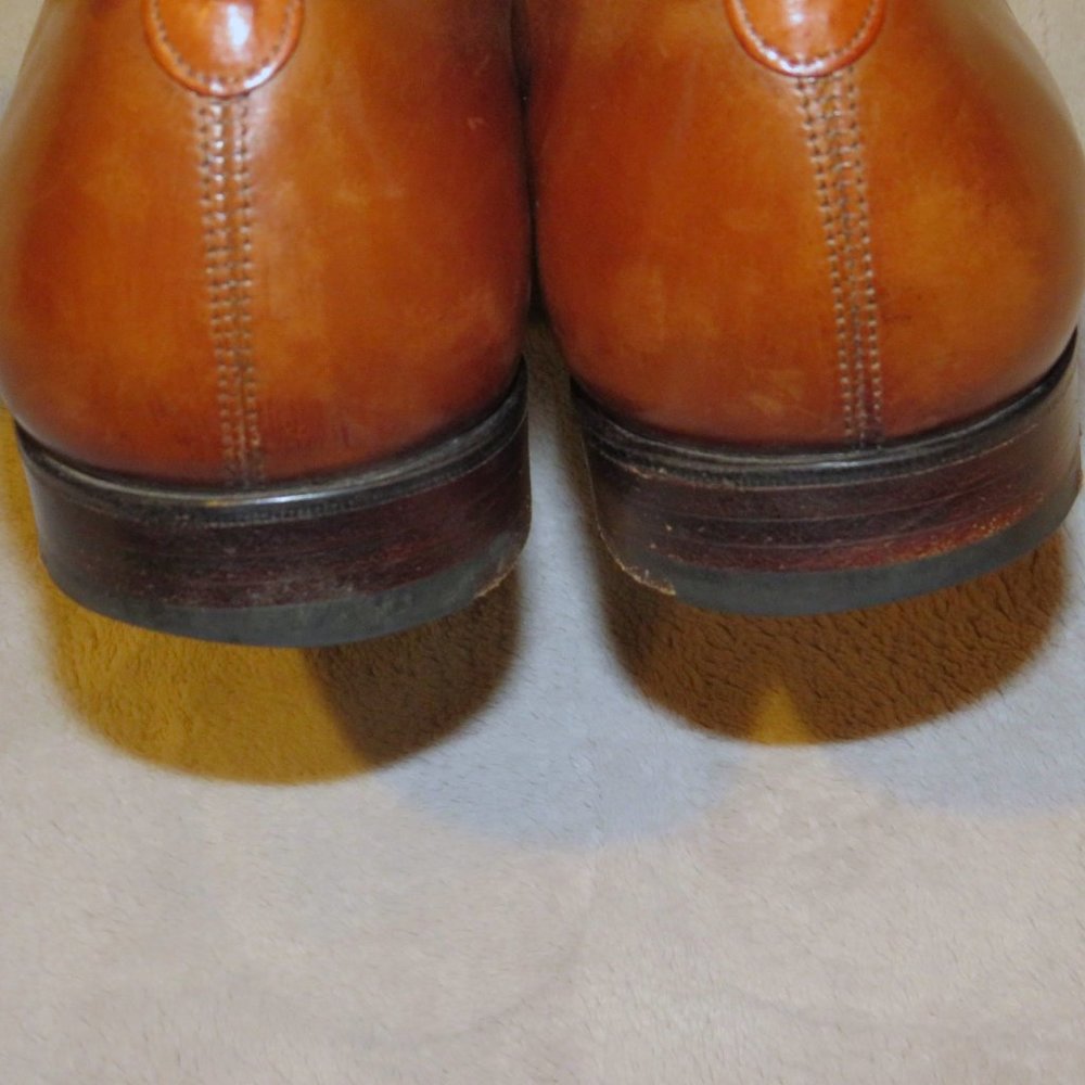 Edward Green Bamford Edwardian Antique Brown Leather Wholecut Loafers 11.5 - Picture 8 of 12